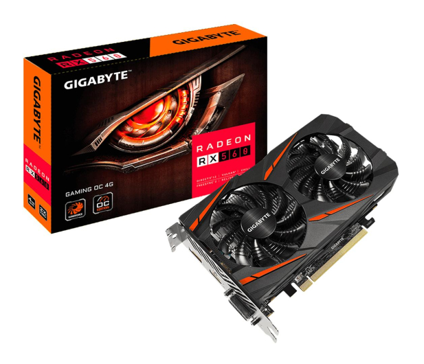 Gigabyte Radeon RX 560 Gaming OC 4GB GDDR5 - 365621 - zdjęcie